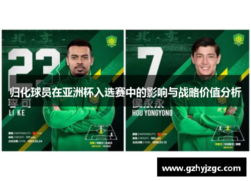 归化球员在亚洲杯入选赛中的影响与战略价值分析 归化球员在亚洲杯入选赛中的影响与战略价值分析
